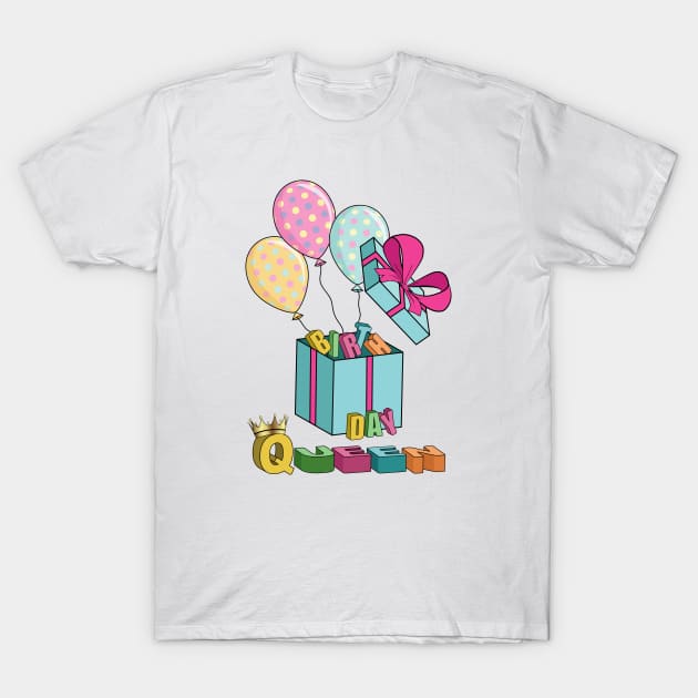 Birthday Queen - Gifts T-Shirt by Designoholic